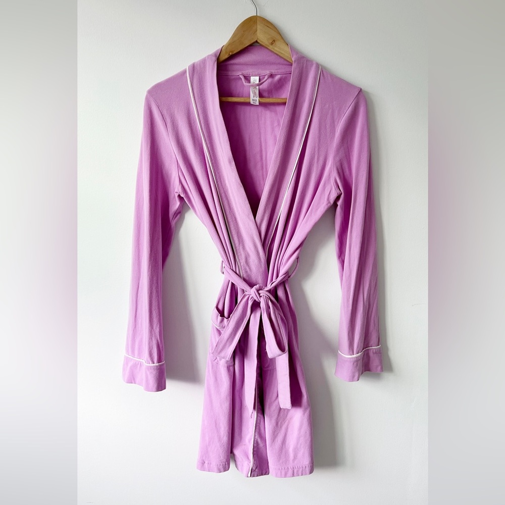 Lightweight Summer Dressing Robe, Purple | Gilligan & O’Malley